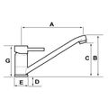 Osculati Monobloc Basin Mixer Tap with Short Spout (Chrome)