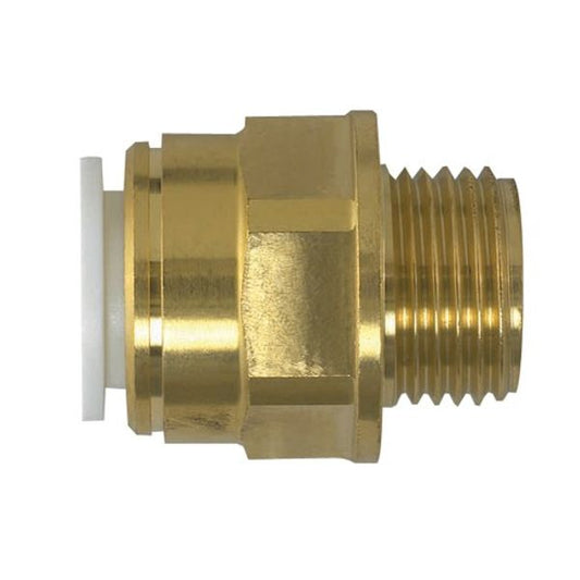 JG Speedfit Coupler Fitting for 10mm Pipe (1/2" BSP Male / DZR)