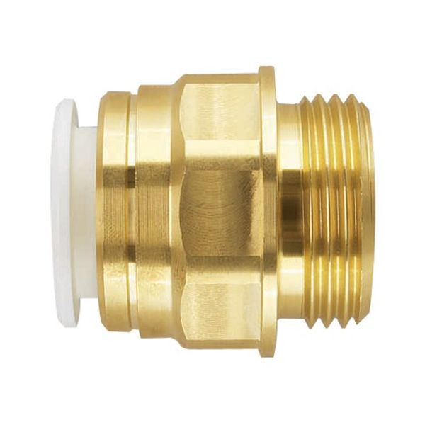 JG Speedfit Coupler Fitting for 28mm Pipe (1" BSP Male / DZR)