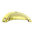 AG Draw Pull Plain Cast Polished Brass