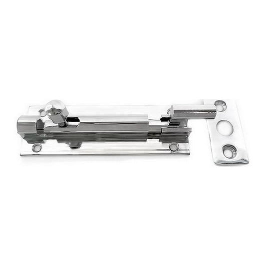 AG Chrome Barrel Bolt Latch (3" / Cranked)