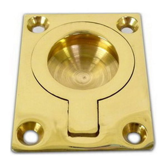 AG Brass Lifting Ring Flush Mount (2" x 1-1/2")