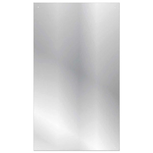 Rectangular Glass Mirror with Pre-drilled Holes 360 x 720mm
