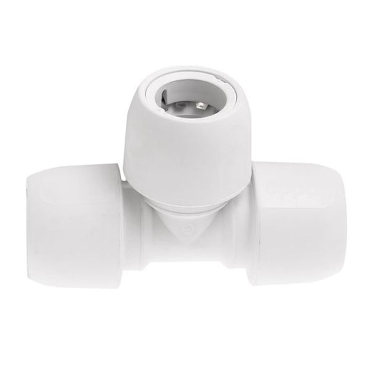 Hep2O HD10 Push Fit Equal Tee White (15mm)