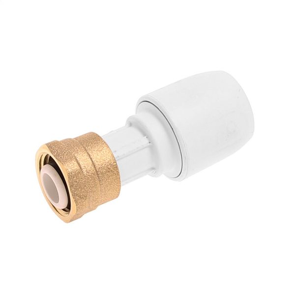 Hep2O HD25B Push Fit Tap Connector White (15mm 3/4")