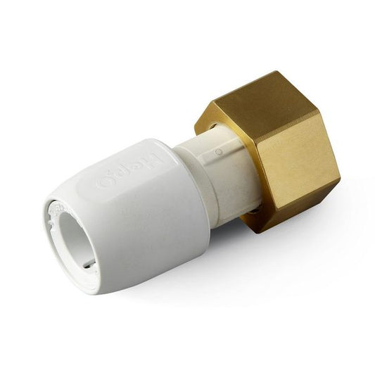 Hep2O HD25B Push Fit Tap Connector White (22mm x 3/4")