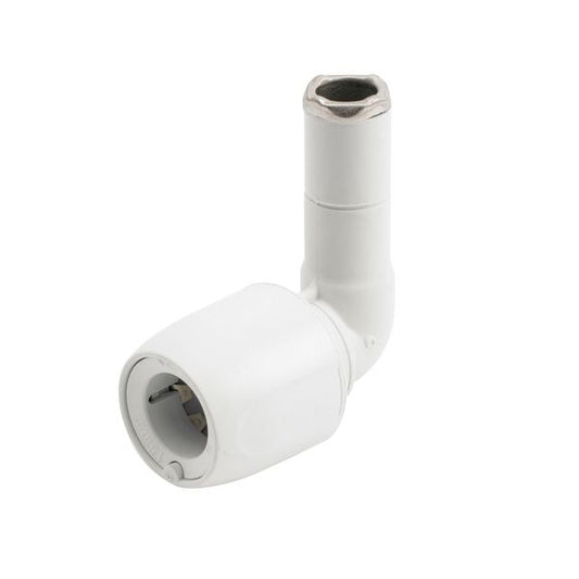 Hep2O HD4 Push Fit Flexi Tap Connector White (15mm x 1/2'')