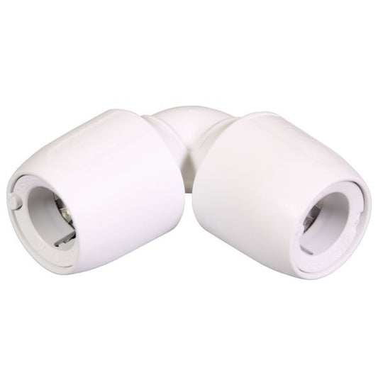 Hep2O HD5 Push Fit Elbow White (15mm)