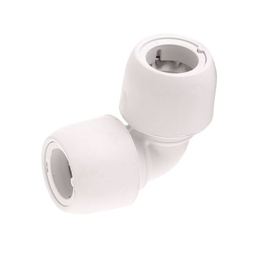 Hep2O HD5 Push Fit Elbow White (22mm)