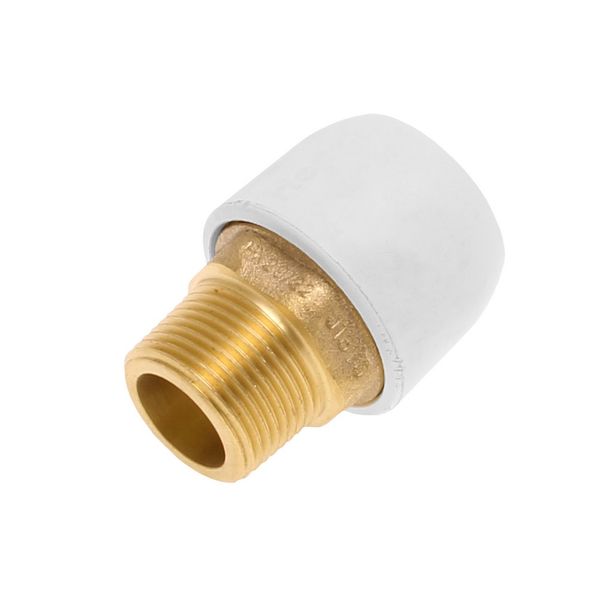 Hep2O HX29 Push Fit Male Adaptor White (22mm x 3/4" BSP)