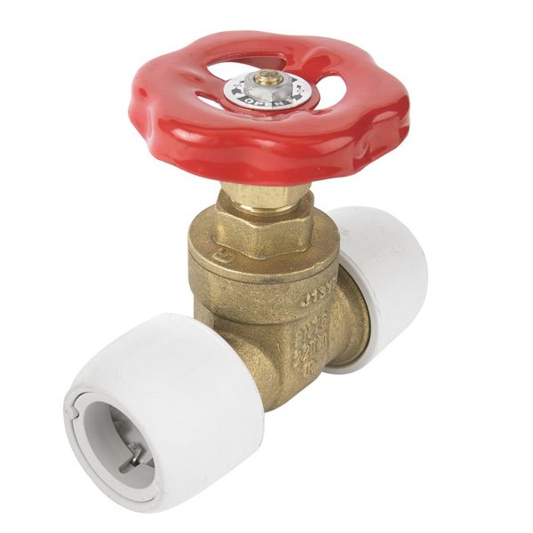 Hep2O HX35 Push Fit Gate Valve White (22mm)