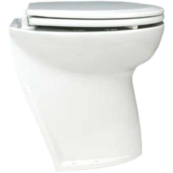 Jabsco Deluxe Flush Fresh Water Electric Toilet (24V / 17" / Angled)