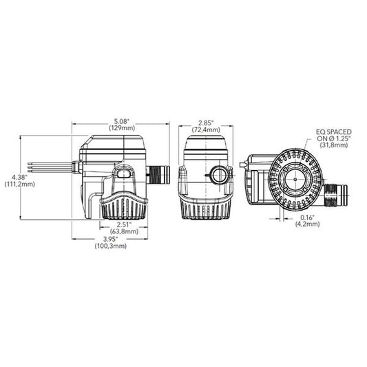 Rule Mate RM500B Submersible Bilge Pump (32 LPM / 24V)