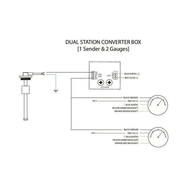 KUS Dual Station Convertor (1 Sender & 2 Gauges / 1 Gauge & 2 Senders) Part No: JMC00003