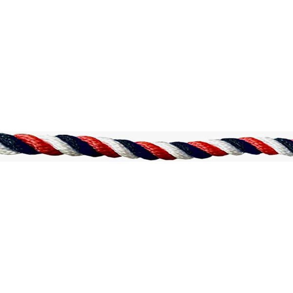 Kingfisher 12mm Red/Black/White Mooring Rope &amp; Large Eye Splice (10m)