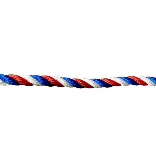 Kingfisher 14mm Red/White/Blue Mooring Rope & Large Eye Splice (10m)