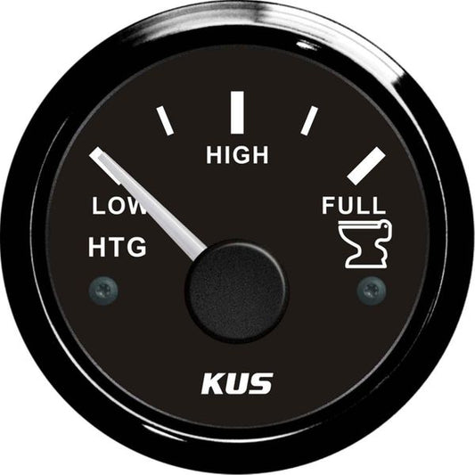 KUS Waste Water Level Gauge Black SS Bezel (Black / Euro Resistance)