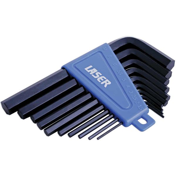 Laser Tools Metric Hex Key Set 10-Piece (1.5mm to 10mm)