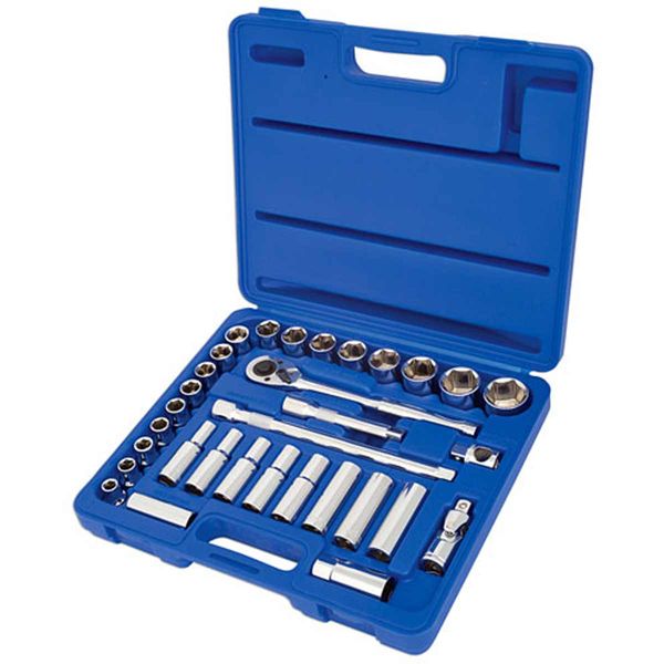 Laser Tools Socket Set 1/2" Drive (32-Piece)