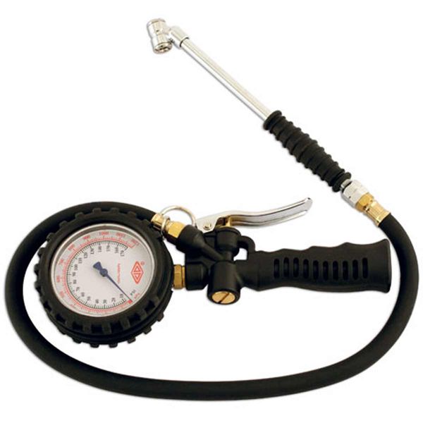 Laser Tools Dial Type Inflator Gauge (3" / 170 PSI / 12 Bar)