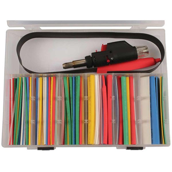 Laser Tools Torch with Heat Shrink Tubing Set (162-Piece)