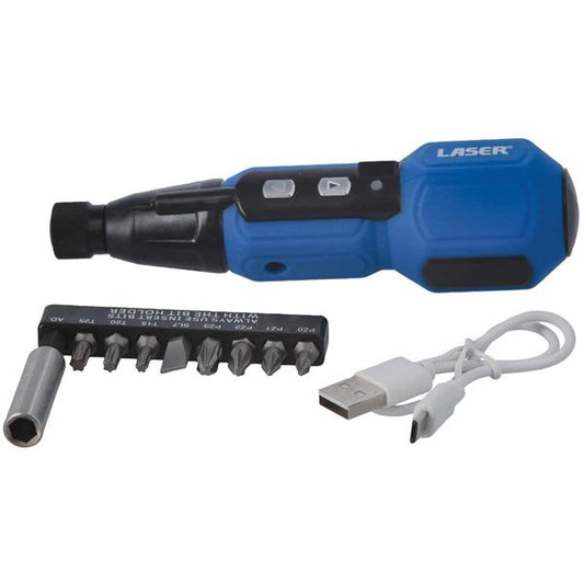 Laser Tools Electric Screwdriver Set with LED Light (11-Piece)