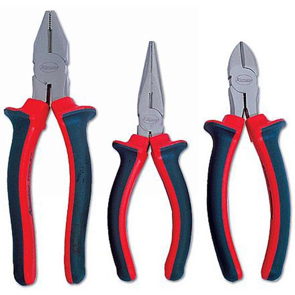 Kamasa Plier Set 3-Piece (Combination, Long Nose & Side Cutter)