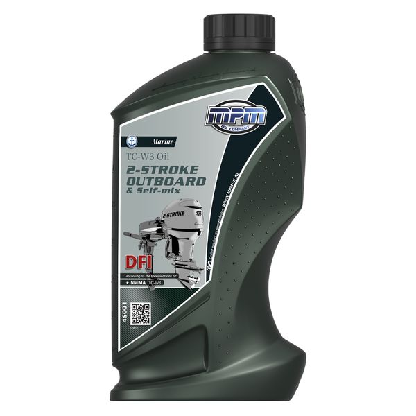 MPM Marine TC-W3 2-Stroke Outboard & Self-Mix Oil Dfi 1 Litre