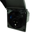 Maypole Flush Fit Mains Socket in Black (240V / 16A)