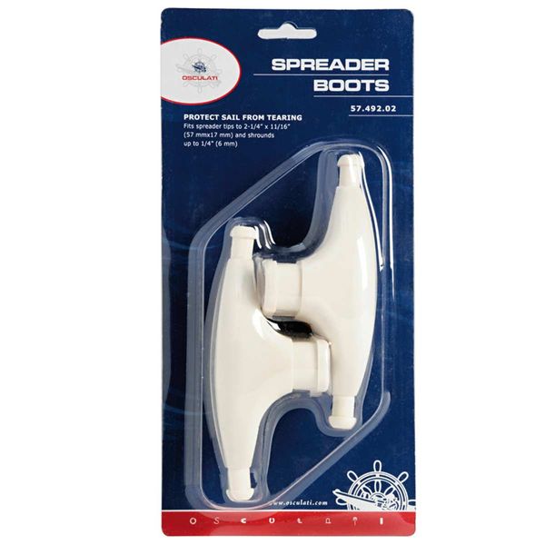 Osculati PVC Spreader Boot for 6mm Wire White (pack of 2)