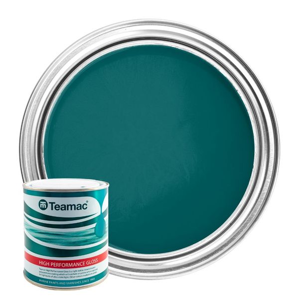 Teamac Marine Gloss Paint in Kingfisher (1 Litre / 1357)