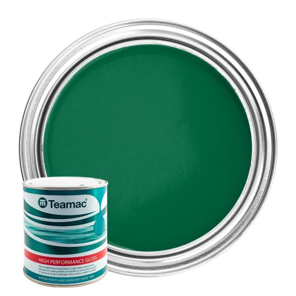 Teamac Marine Gloss Paint in Emerald Green (1 Litre / 1476)