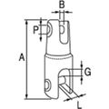 Quick SH14 Swivel Chain Connector (10-12mm Chain, Stainless Steel 316)