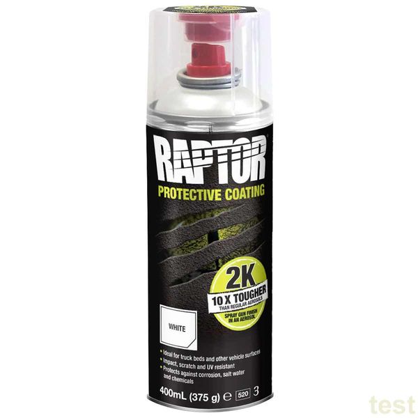 Raptor 2K Protective Coating Aerosol White 400ml