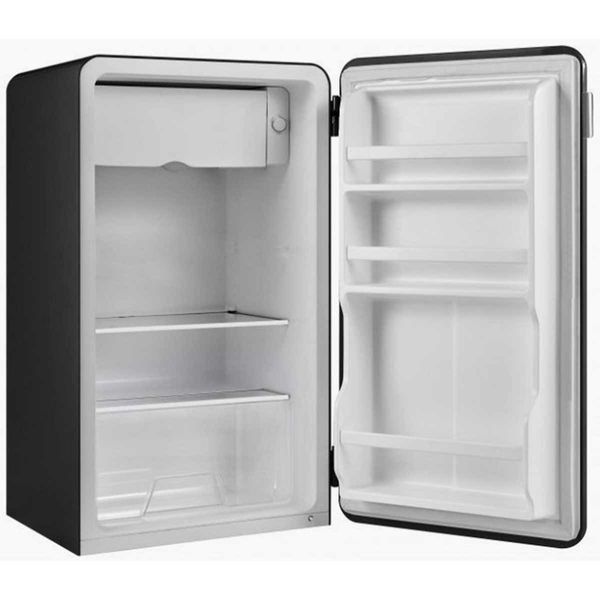 Shoreline Retro Fridge with Chiller Box (93 Litres / Black / 12V/24V)