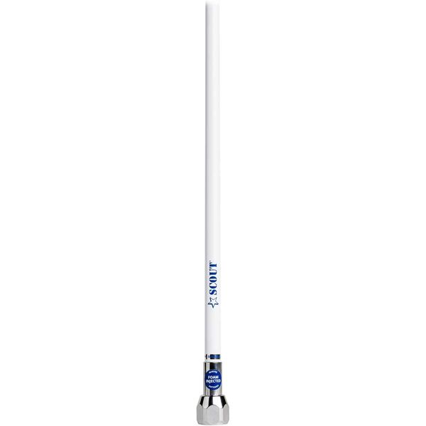 Scout Quick 1 3db VHF Fibreglass Antenna 1M with 5M Cable (White)