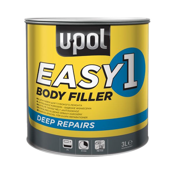 U-POL Easy 1 Lightweight Sanding Body Filler 3 Litres