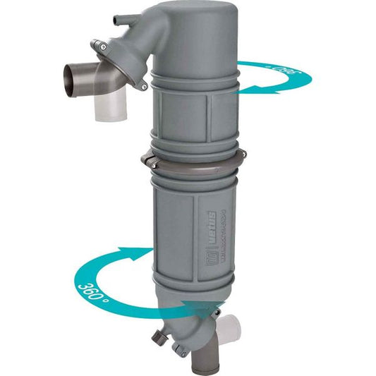 Vetus NLPG50 Rotating Gooseneck Muffler (51mm Ports)