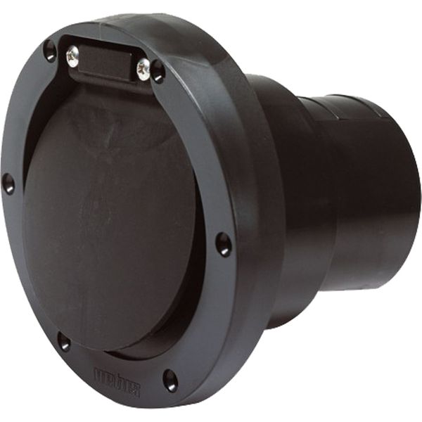 Vetus TRC75PV Plastic Transom Exhaust Outlet With Check Valve (75mm)