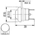 Hella Push Button Switch for Horns / Starter Ignition