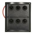 AAA 6 Way Fuse/Switch Splash Proof Panel