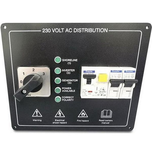 AG AC Panel RCCB 2MCB's + 3-Way Changeover