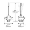 Whale MK5 Double Action Bilge Pump (On Deck / 104 LPM / 38mm)