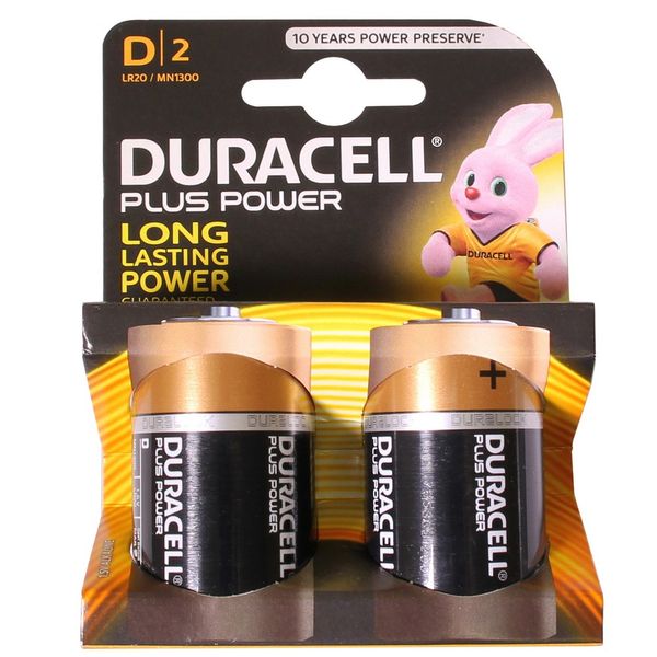 Duracell D Battery (x2)