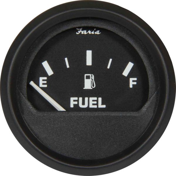 Faria Beede Fuel Level Gauge in Euro Black Style (Euro Resistance)