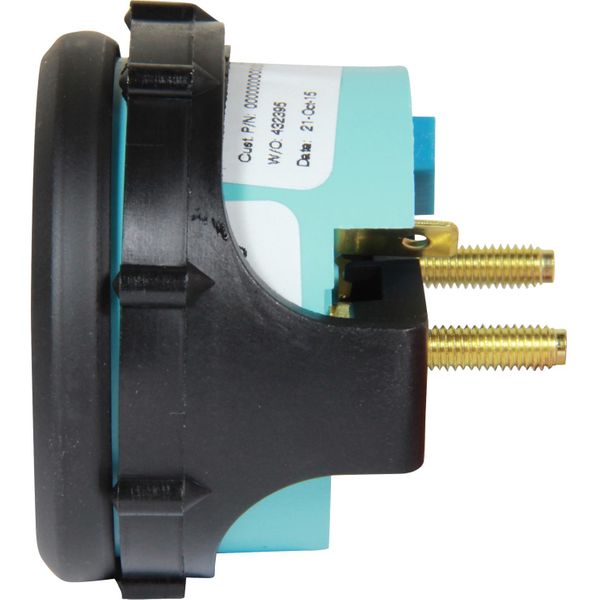 Faria Beede Voltmeter Gauge in Euro Black (12 Volts)