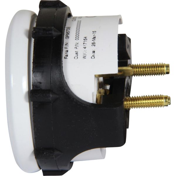 Faria Beede Oil Pressure Gauge 80PSI in Dress White Style (US Resist)