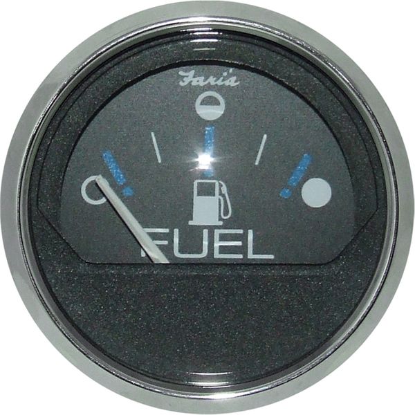 Faria Beede Fuel Level Gauge in Chesapeake SS Black (Euro Resistance)