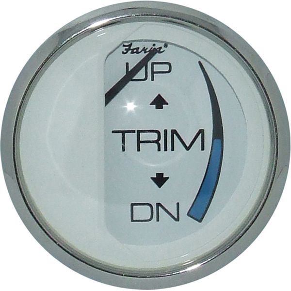 Faria Beede Trim Level Gauge in Chesapeake SS White Style (Type B)