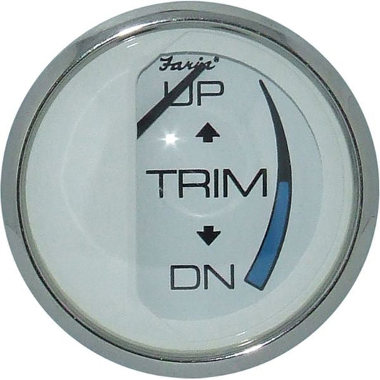 Faria Beede Trim Level Gauge in Chesapeake SS White Style (Type B)